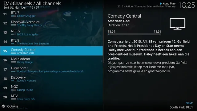 Kodi for Android screenshot