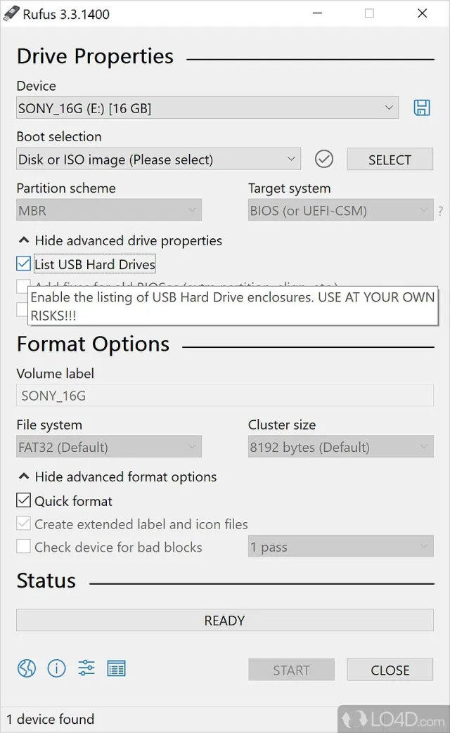 Rufus screenshot