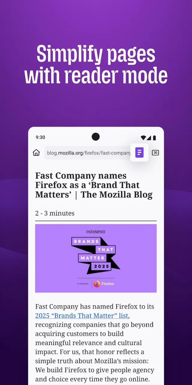 Firefox for Android screenshot