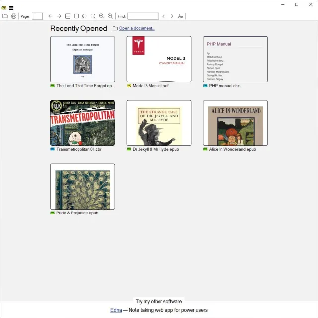 Sumatra PDF screenshot