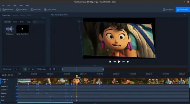OpenShot Video Editor screenshot