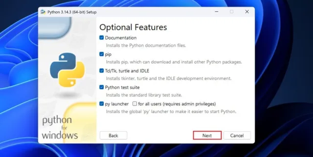 Python screenshot