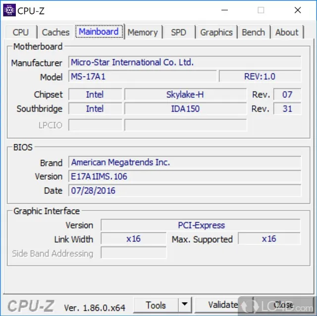 CPU-Z screenshot