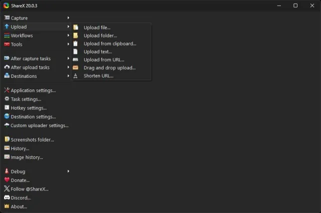 ShareX screenshot