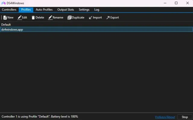 DS4Windows screenshot