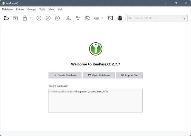 KeePassXC screenshot