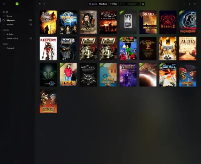 GOG GALAXY 2.0 screenshot