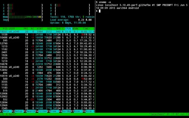 Termux screenshot